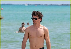 Charles Leclerc Caught Shirtless in Miami