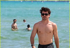 Charles Leclerc Caught Shirtless in Miami
