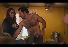 Aidan Turner shirtless in Rivals 1-01