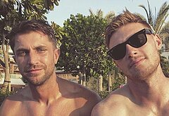 Max Parker naked and cock bulge in underwear pics