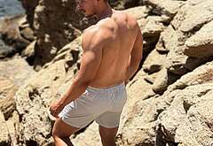 Max Parker naked and cock bulge in underwear pics