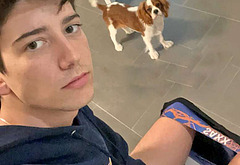 Milo Manheim shirtless and penis bulge pics