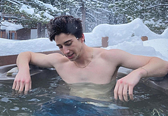 Milo Manheim shirtless and penis bulge pics