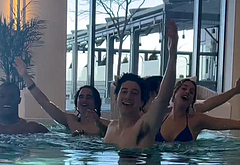 Milo Manheim shirtless and penis bulge pics