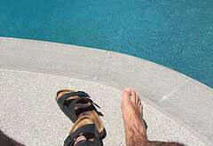 Michael Evans Behling foot photos