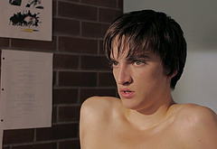 Richard Harmon shirtless in Judas Kiss