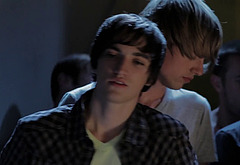 Richard Harmon shirtless in Judas Kiss