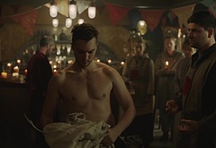Richard Harmon shirtless in The 100 7-05 Welcome To Bardo