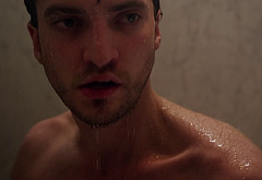 Richard Harmon nude shower in The Return