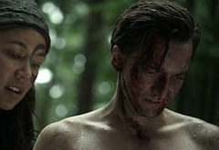 Richard Harmon shirtless in The 100 3-05 Hakeldama