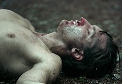 Richard Harmon shirtless in The 100 3-05 Hakeldama