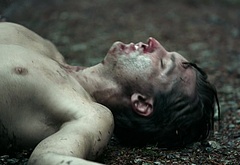 Richard Harmon shirtless in The 100 3-05 Hakeldama