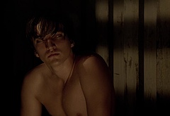Richard Harmon shirtless in Rogue 1-03 Cathys Song