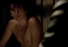 Richard Harmon shirtless in Rogue 1-03 Cathys Song