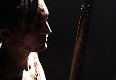 Richard Harmon shirtless in The 100 3-07 Thirteen