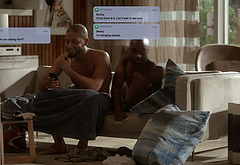 Toby Onwumere and Jussie Smollett shirtless in Empire 5-06 What Is Done