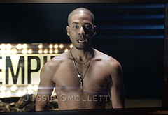 Jussie Smollett shirtless in Empire 1-09 Unto The Breach