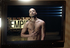 Jussie Smollett shirtless in Empire 1-09 Unto The Breach