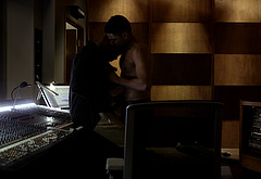 Jussie Smollett and Tobias Truvillion shirtless in Empire 2-16 The Lyon Who Cried Wolf