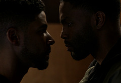 Jussie Smollett and Tobias Truvillion shirtless in Empire 2-16 The Lyon Who Cried Wolf
