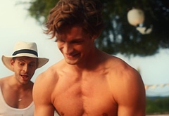 Damian Hardung shirtless in Maxton Hall 1-04 The Moment Of Truth