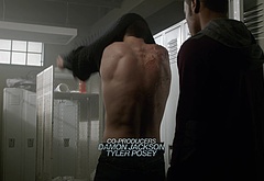 Michael Johnston shirtless in Teen Wolf 5-13 Codominance