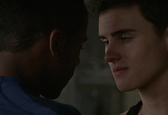 Michael Johnston shirtless in Teen Wolf 5-13 Codominance