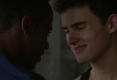 Michael Johnston shirtless in Teen Wolf 5-13 Codominance