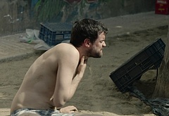 Jack Whitehall shirtless in Bounty Hunters
