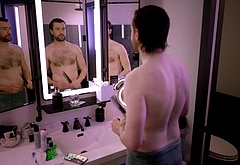 Jack Whitehall shirtless in Jack In Time For Christmas
