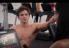 Igby Rigney shirtless in The Sex Lives Of College Girls