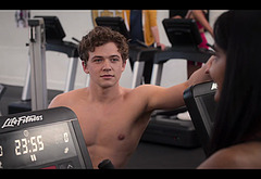 Igby Rigney shirtless in The Sex Lives Of College Girls