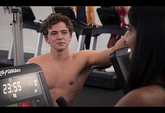 Igby Rigney shirtless in The Sex Lives Of College Girls