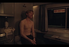 Domhnall Gleeson shirtless in Run