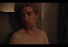 Domhnall Gleeson shirtless in Run