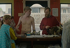 Domhnall Gleeson shirtless in Frank Of Ireland