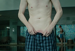 Domhnall Gleeson shirtless in Frank Of Ireland