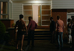 Domhnall Gleeson shirtless in Frank Of Ireland