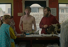 Domhnall Gleeson shirtless in Frank Of Ireland