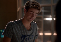 Grant Gustin shirtless and sexy in The Flash