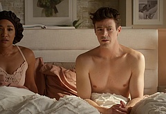 Grant Gustin shirtless and sexy in The Flash