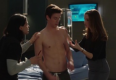 Grant Gustin shirtless and sexy in The Flash