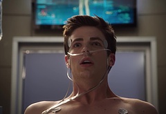 Grant Gustin shirtless and sexy in The Flash