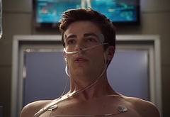 Grant Gustin shirtless and sexy in The Flash