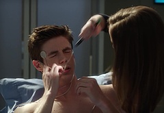 Grant Gustin shirtless and sexy in The Flash