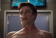Grant Gustin shirtless and sexy in The Flash