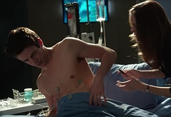 Grant Gustin shirtless and sexy in The Flash