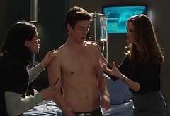 Grant Gustin shirtless and sexy in The Flash