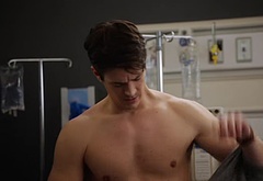 Grant Gustin shirtless and sexy in The Flash