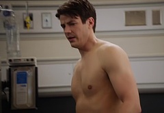 Grant Gustin shirtless and sexy in The Flash